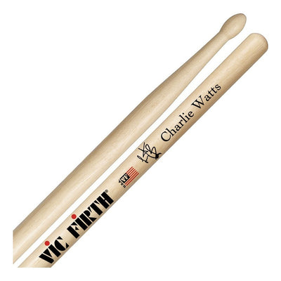 Baquetas Vic Firth Signature Charlie Watts ( Rolling Stones) Color Café Tamaño Custom