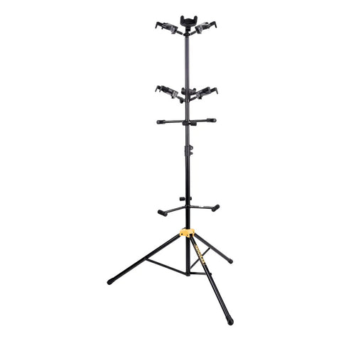 Soporte Para 6 Guitarras Auto Grip Hercules Gs526b Plus Negro