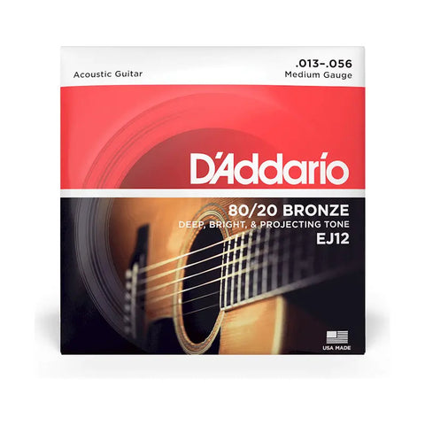 Encordadura P/guitarra Acústica De 6 Cuerdas Daddario Ej-12