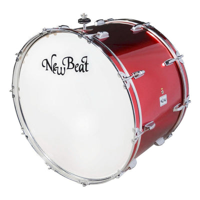 Tambora 24x18 Pulgadas New Beat Nbmd-2418c Mrd Rojo Metalico