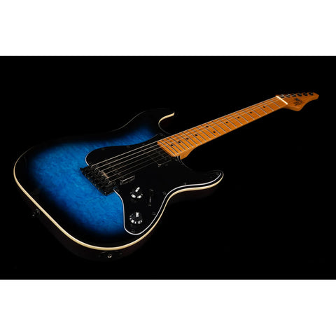 Guitarra Eléctrica Jet Guitars Js-450 Blb Flamed Maple Top Diestro Azul Palo De Rosa