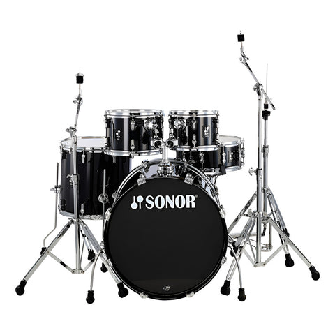 Bateria Acústica Color Negro Piano Sonor Aq1 Studio Set Pib Negro Piano