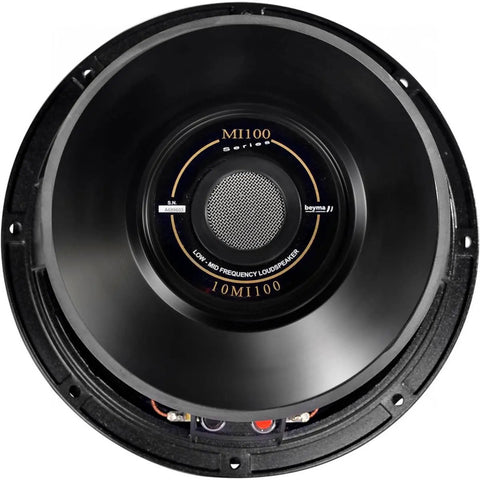 Bocina De 10  Pulgadas A 8 Ohms 350 Watts Beyma 10mi100 Negro
