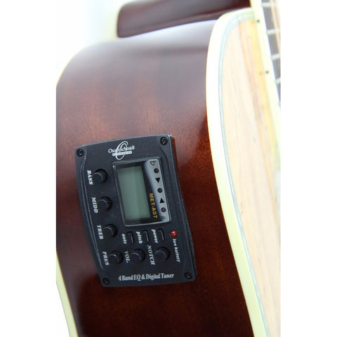 Guitarra Electroacústica Dreadnought, Oscar Schmidt Og2cesm Natural Diestro