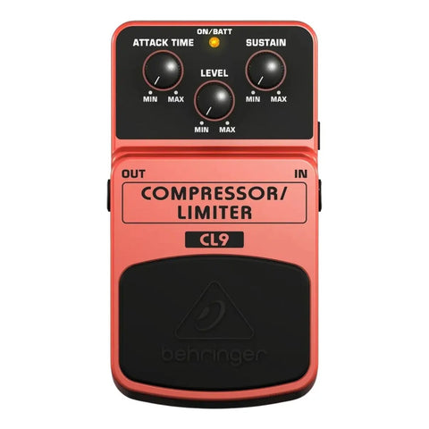 Pedal Behringer Compressor Limiter Cl9 Color Rojo