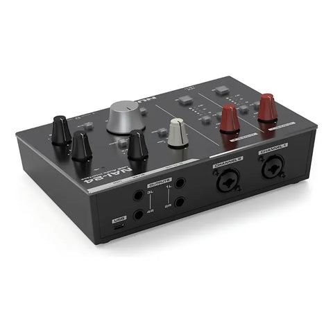 Interfaz De Audio Nux Usb-c Nai-24 2 Entradas 4 Salidas 192khz 32bit Negro