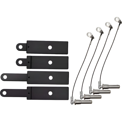 Grillete Y Placas Para Montaje Audiocenter Kla Locking Kit Negro
