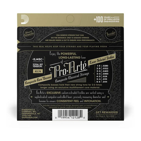 Cuerdas Guitarra Daddario Ej45c Bajos Composite Y Doble 3a G