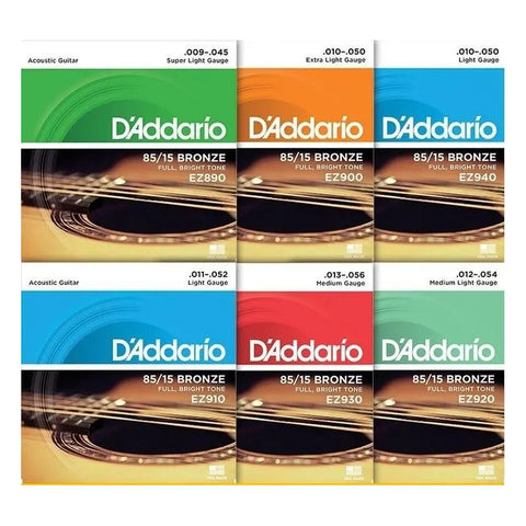 Daddario Ez-920 Cuerdas Guitarra Acústica Acero Bronce 12-54