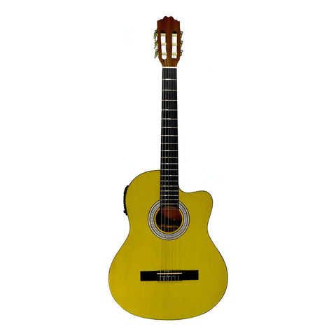 Guitarra Electroacústica La Sevillana Uo-4ceq Natural Abeto