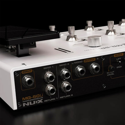 Nux Mg-50li  Procesador Multiefectos Modelado Guitarra Blan Blanco