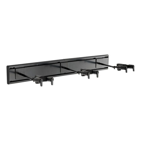 Atril Hercules Gsp403sb  Rack De Pared Para 3 Guitarras Negro
