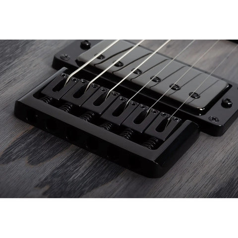 Guitarra Eléctrica Schecter C-1 Standard Charcoal Satin Diestro Gris Oscuro Maple