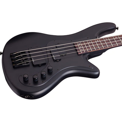 Bajo Eléctrico Activo 4 Cuerdas Schecter Stiletto Stealth-4 Color Negro Orientación De La Mano Diestro