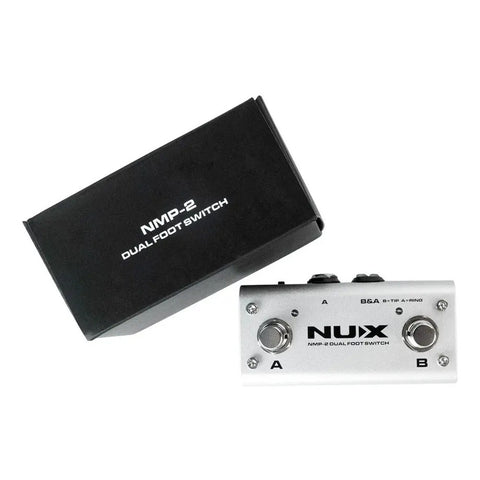 Pedal Footswitch Nux Nmp-2 Gris Para Pedaleras 9v Sin Fuente