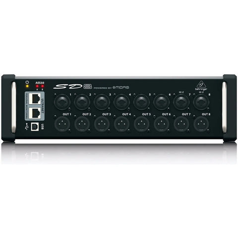 Snake Digital Con 8 Preamps Combo De Microfono Behringer Sd8