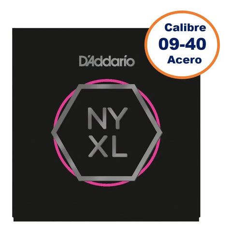 D'addario Nyxl0940bt Juego Cuerdas P/ Guitarra Eléctrica 9-40