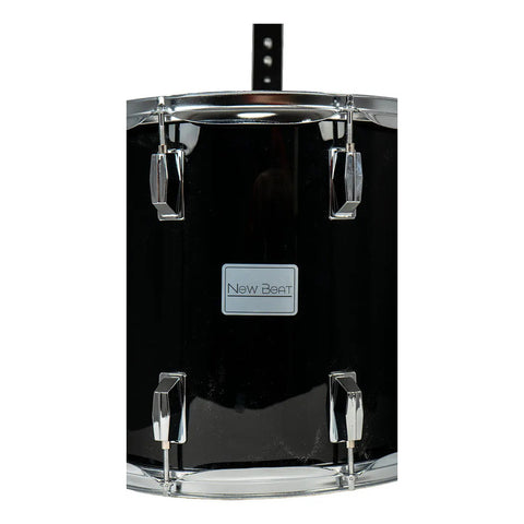 Tarola Marcha New Beat Nb-masd3 14x12 Pulgadas Negra Con Baquetas Y Arnés Negro