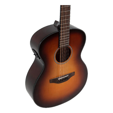Guitarra Electroacústica 12 Cuerdas Applause Aaj-96-1 Sunbur Naranja Oscuro Diestro Ovangkol