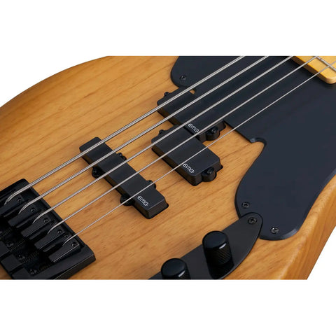 Bajo Electrico 5 Cuerdas Schecter Model-t Session-5 Diestro Naranja Claro Satinado 5
