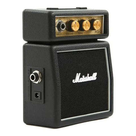 Micro Amplificador Negro Con 1 Bocina 1w Marshall Ms-2 Negro