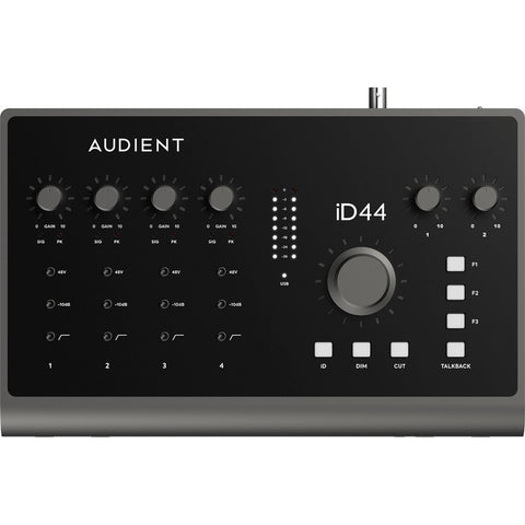 Interfaz De Audio Usb-c 20 In 24 Out Audient Id44 Mkii Negro