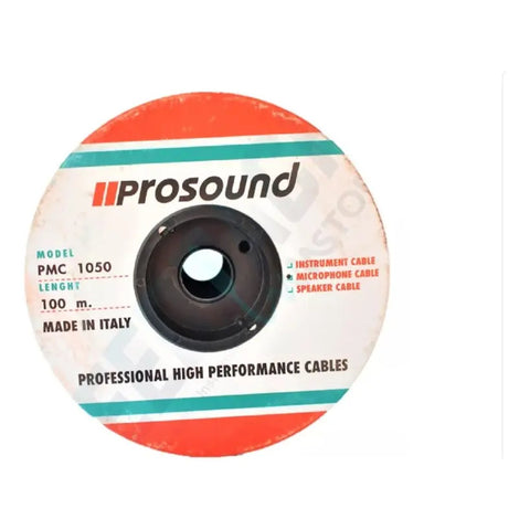 Cable P/microfono Profesional 100mt, Prosound Pmc1050-100mt
