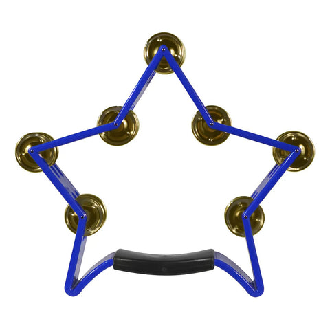 Pandero De Plástico Forma De Estrella Azul New Beat Mx-5 Azul