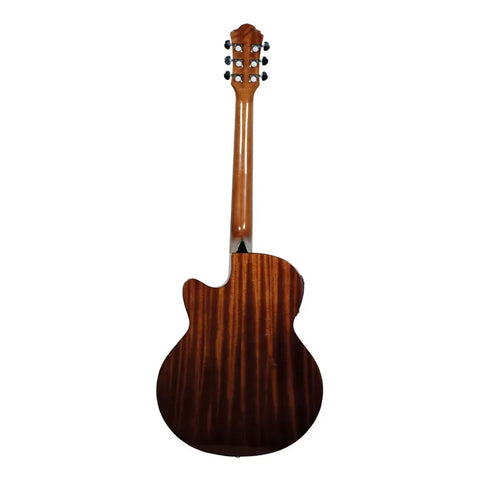 Guitarra Electroacústica Folk La Sevillana Fo-300ceq Nat Natural Diestro