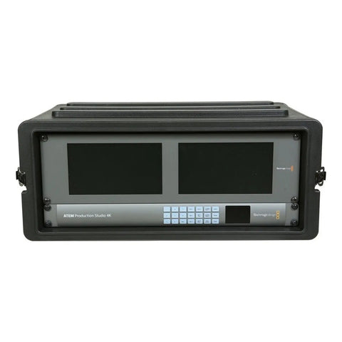 Rack Roto Moldeado Skb Con 4 Espacios Y Cerraduras Empotradas, Negro
