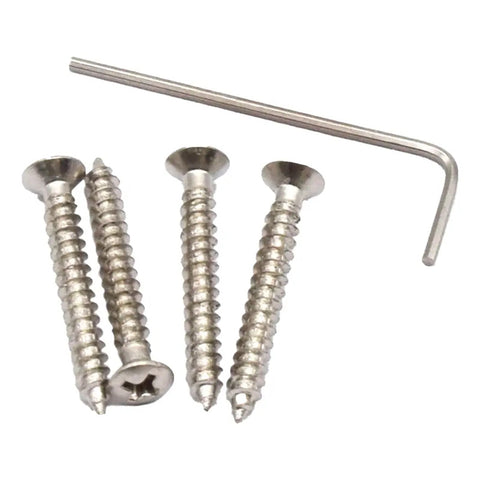 Puente Chrome Axlabs Vintage-style Bass Bridge 4 Screw Plateado
