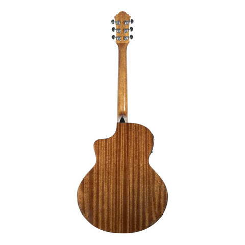 Guitarra Electroacústica La Sevillana Ga321ceq-wre Caoba Vino Tinto Diestro