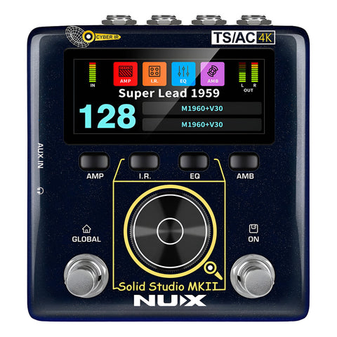 Pedal Modelador Amplificador Nux Nss-6 Solid Studio Mkii Negro