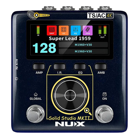 Pedal Modelador Amplificador Nux Nss-6 Solid Studio Mkii Negro