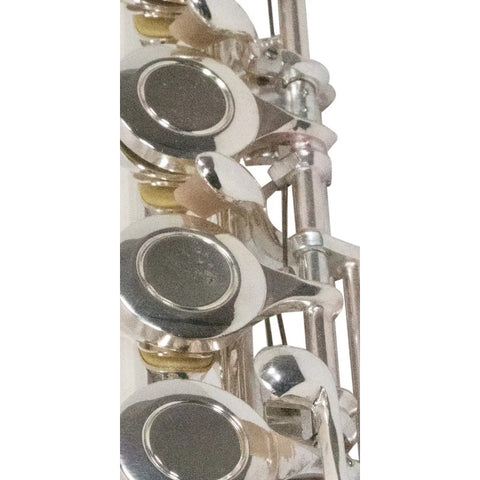 Wesner Sfl1100 Flauta Transversal Tono C Do Con Estuche Color Plateado