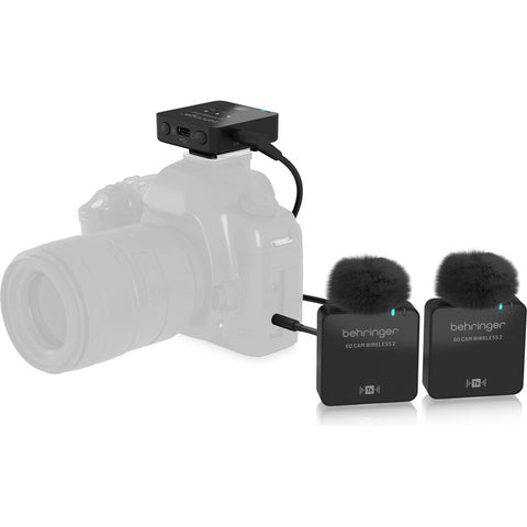 Micrófono De Clip Inalámbrico Behringer Go Cam Wireless Ii Color Negro