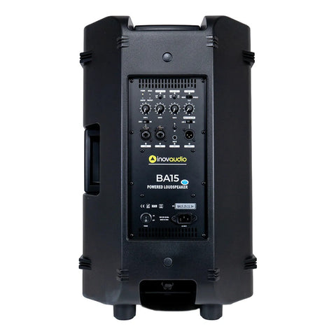 Bafle Amplificado Con Bluetooth Bocina De 15  Inovaudio Ba15 Negro