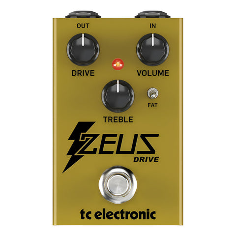 Pedal Dinámico Overdrive Boost Con Switch Tc Electronic Zeus Amarillo