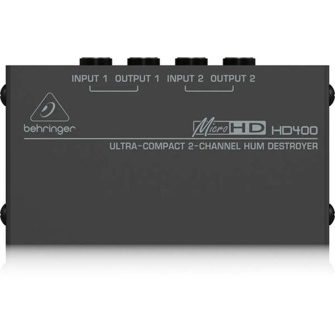 Eliminador Removedor De Zumbido Y Ruido, Behringer Hd400