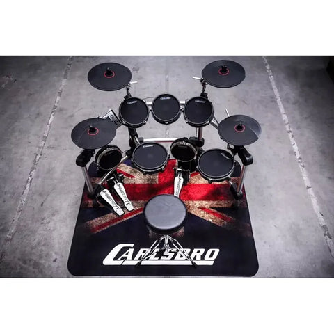 Tapete Antideslizante Para Batería Carlsbro Drum Mat Bandera