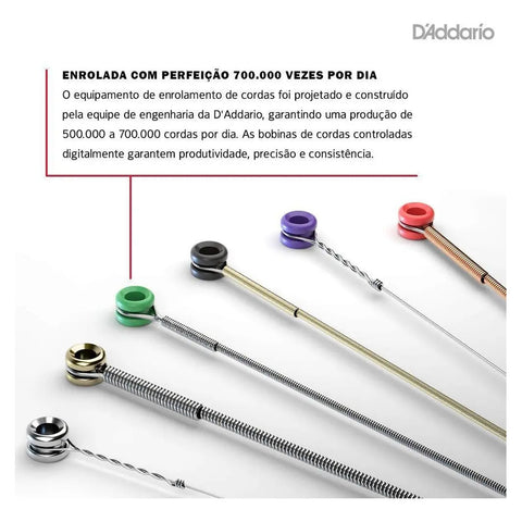 Cuerdas D'addario Para Guitarra Ej12 Brone 80/20 Steel, 0,013 Pulgadas
