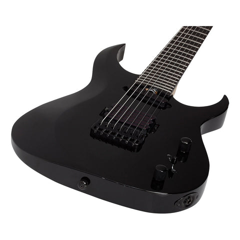 Guitarra Eléctrica 7 Cuerdas Schecter Sunset-7 Triad Gloss B Diestro Negro