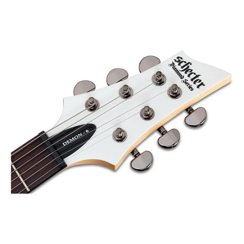 Guitarra Electrica Blanco Vintage Schecter Demon-6 Vwh Diestro Vintage White Wengué