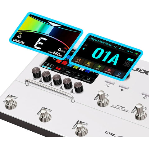 Nux Mg-50li  Procesador Multiefectos Modelado Guitarra Blan Blanco
