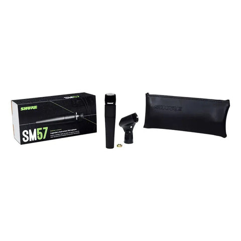 Microfono Dinamico P/instrumento Voz Original Shure Sm57-lc Negro