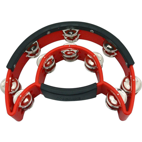 Pandero Rojo De Mano 2 Hileras De Crótalos New Beat 818n/p