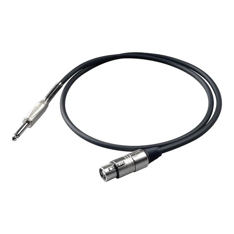 Cable Micrófono Xlr Hembra A Plug 1/4 Proel 6m Bulk200lu6