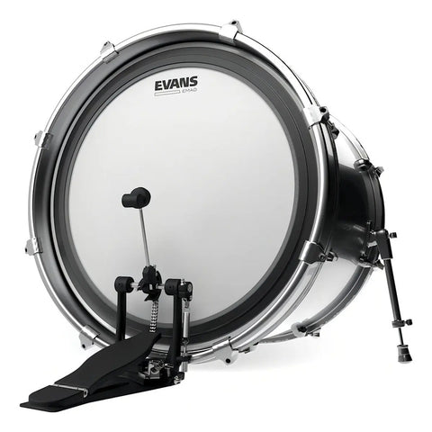 Evans Bd22emadcw Parche 22 Pulgadas Para Bombo De Batería Blanco/negro