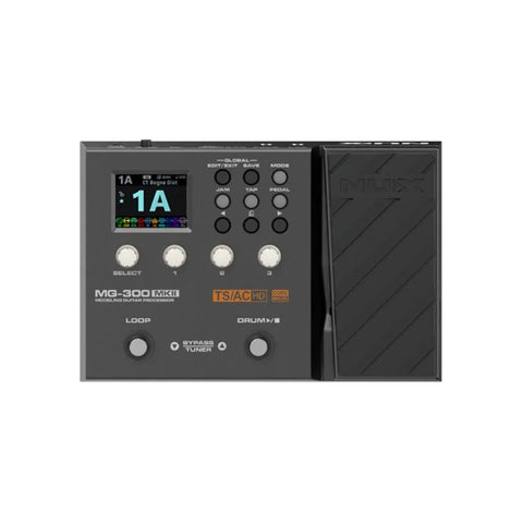 Pedalera Multiefectos P/ Guitarra Eléctrica Nux Mg-300 Mkii Color Negro