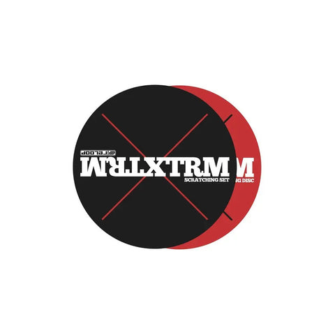Set De Fieltro Para Tornamesa Reloop Xtrm Scratching, Negro/rojo